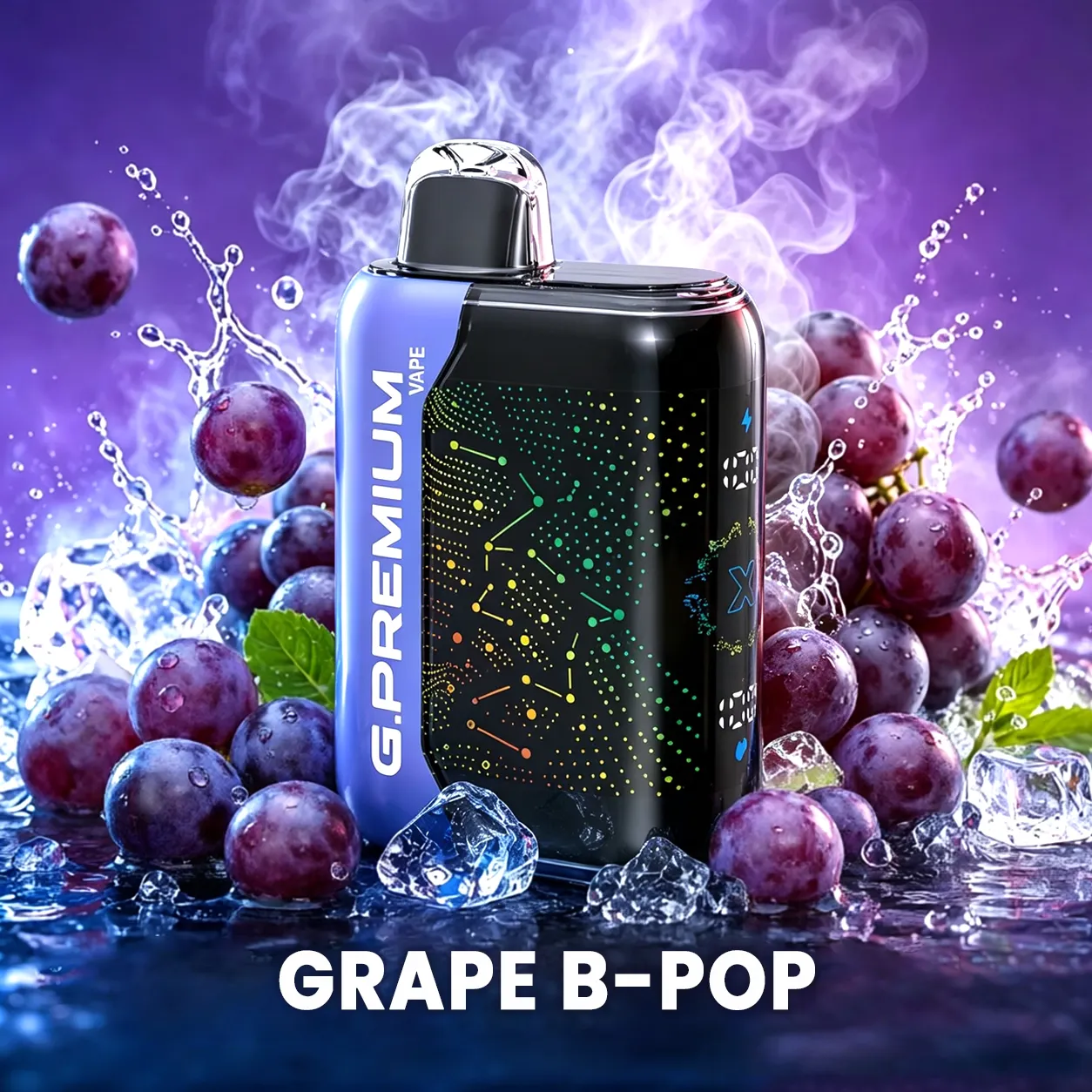 Legújabb Upgrade – G.PREMIUM VAPE 60 000 Slukk, Erős Mentol és Klasszikus Dohány ízzel