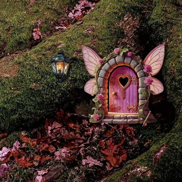 🧚‍♂️🌸 Enchanted Fairy Garden Door Decor – Create a Magical Entryway! ✨