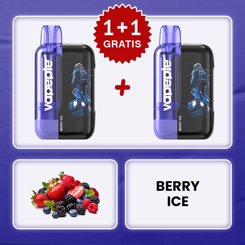 🎉1+1 GRATIS!🎉	BERRY ICE -  TK × VAPEPIE Ultra Phantom 30000 PUFFS