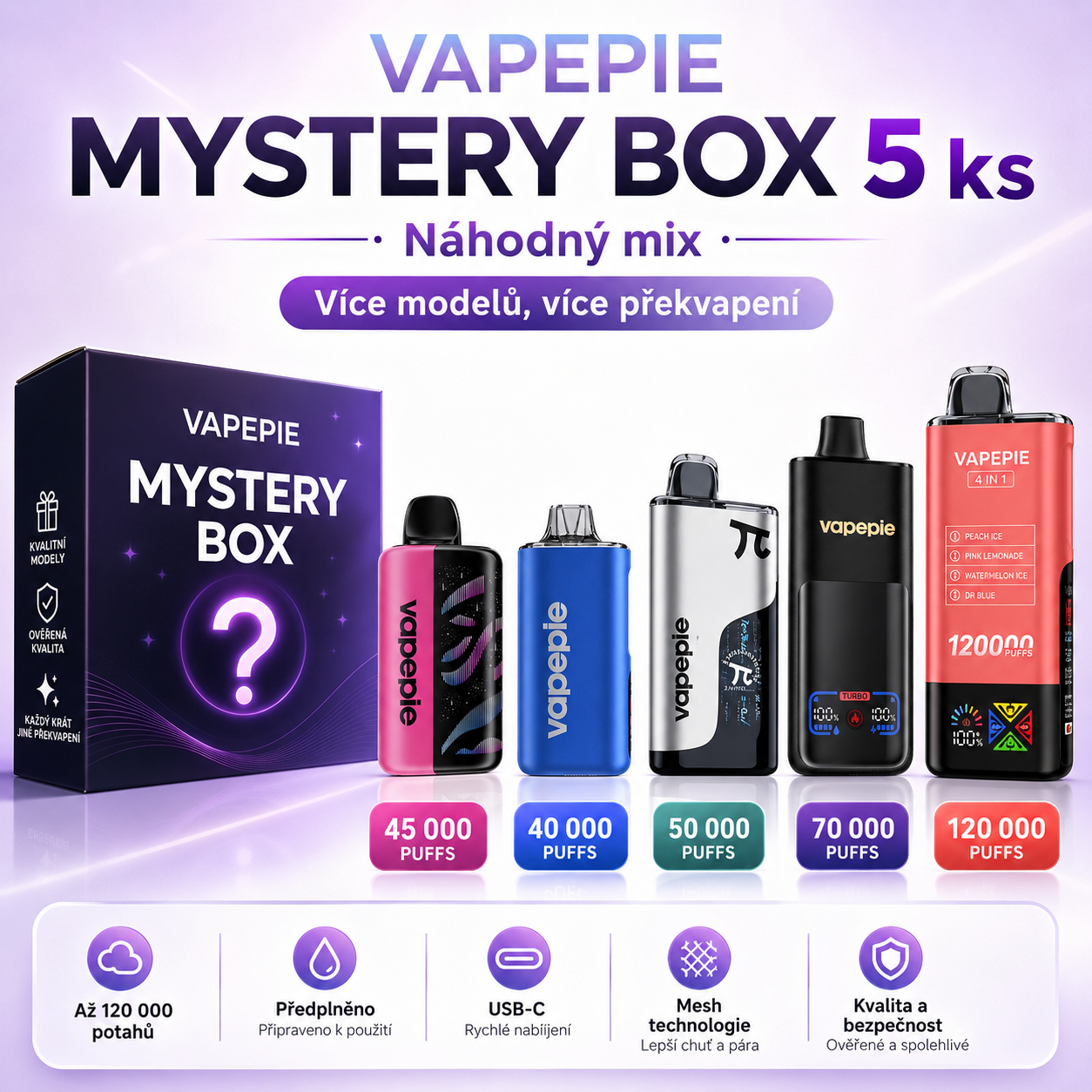 VAPEPIE Mystery Box 5 ks