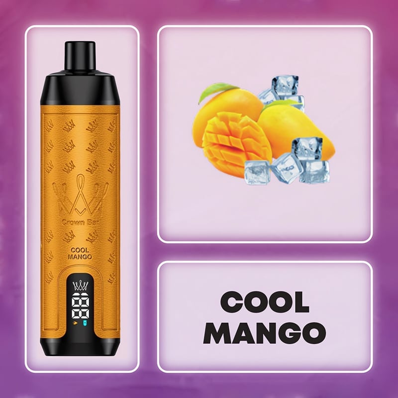 💥Akcia 1+1 ZADARMO!🔥AL FAKHER 12000 PUFFS Crown Bar - CHLADNÝ MANGO