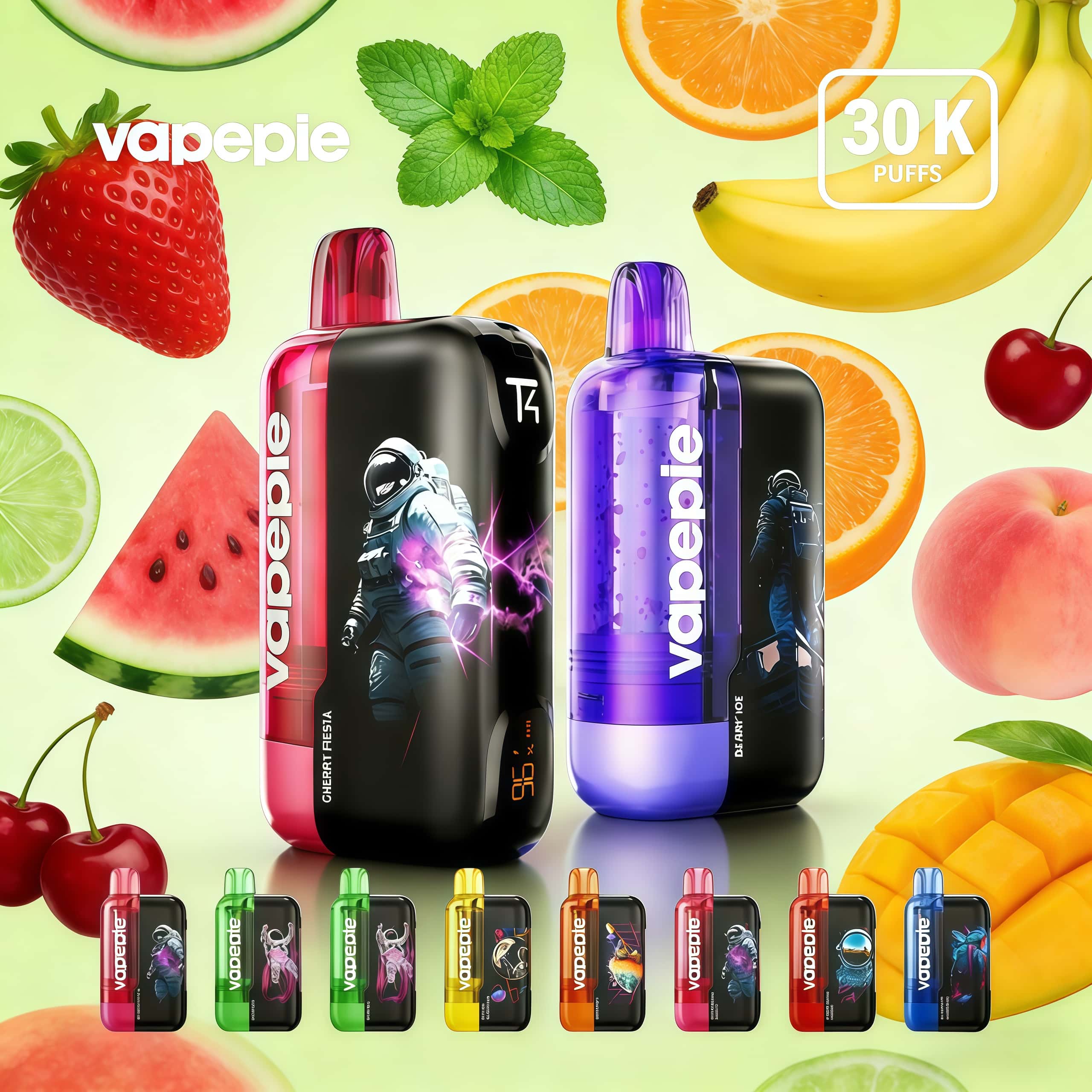 Vapepie Ultra Phantom 30000 puffs Rechargeable Disposable Vape - A variety of flavors available