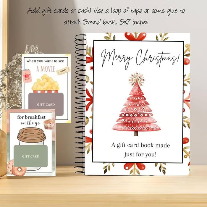 Meridust™ DIY Christmas Gift Card Album Book