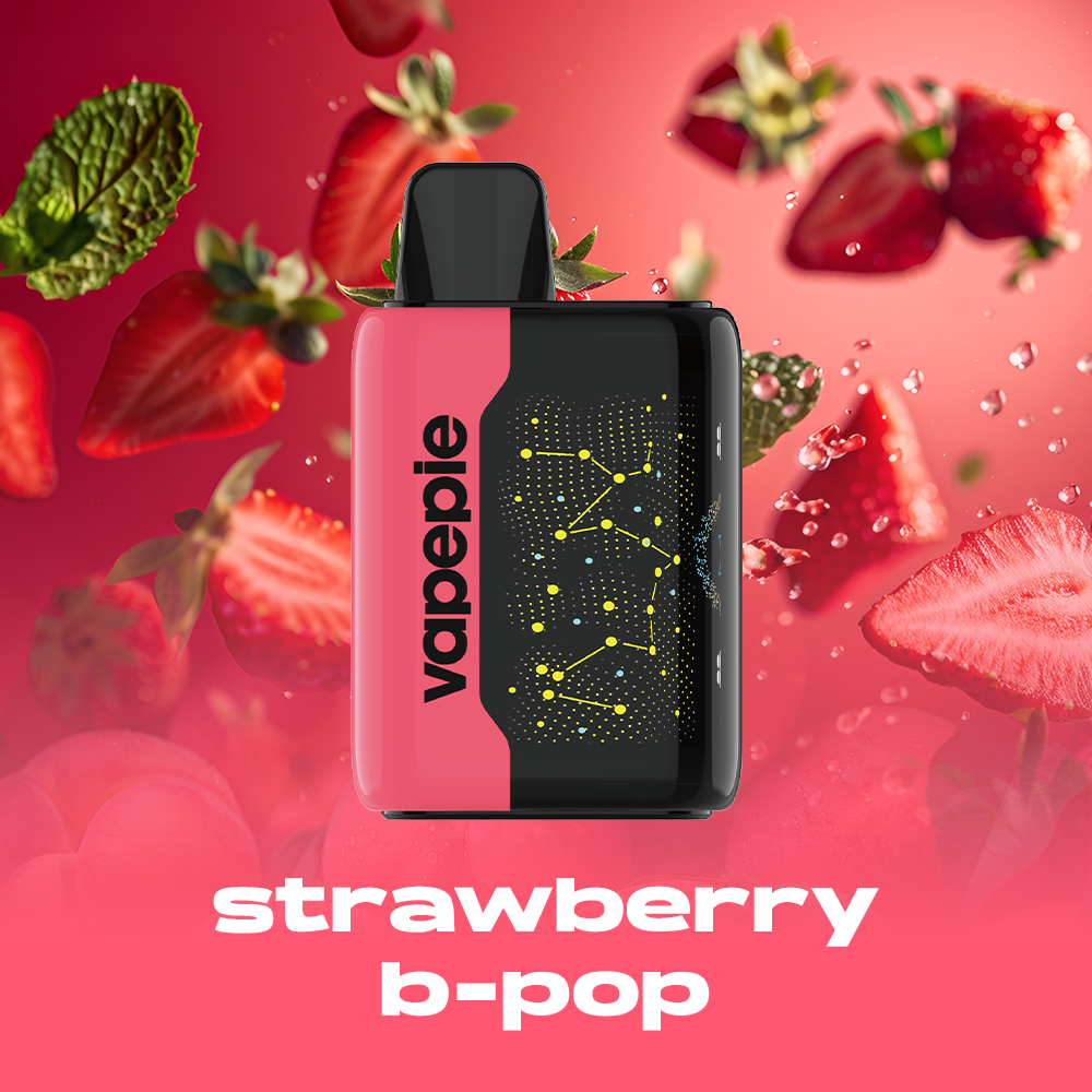 💥Akcia 1+1 ZADARMO!🔥Malina, Broskve A Limetka & VAPEPIE 25000 PUFFS - Star Sky Curved Screen