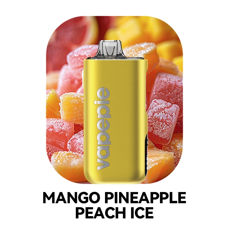 Mango, ananas, piersică și gheață & VAPEPIE Max 40000 PUFFS