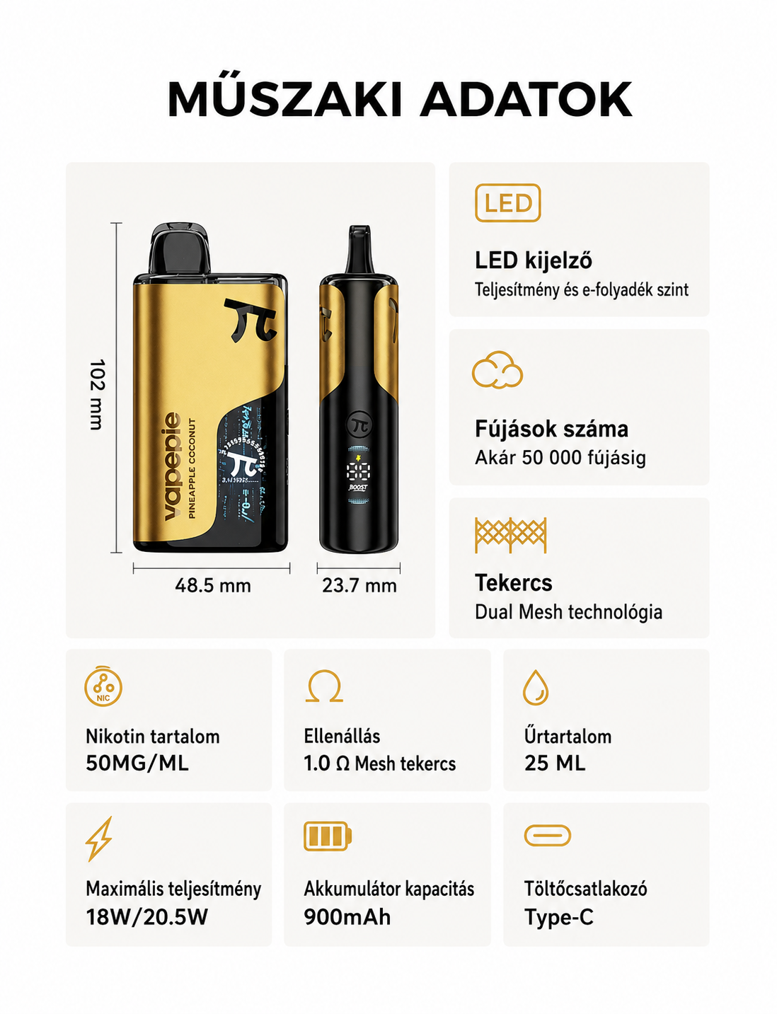 VAPEPIE MATRIX &ndash; opakowanie produktu