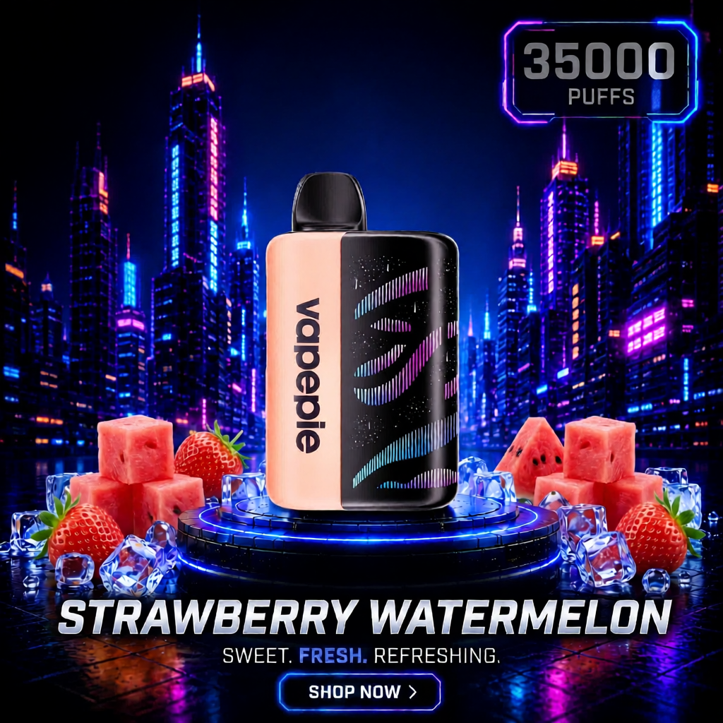 Strawberry Watermelon | 35000 Puffs Rechargeable Disposable Vape