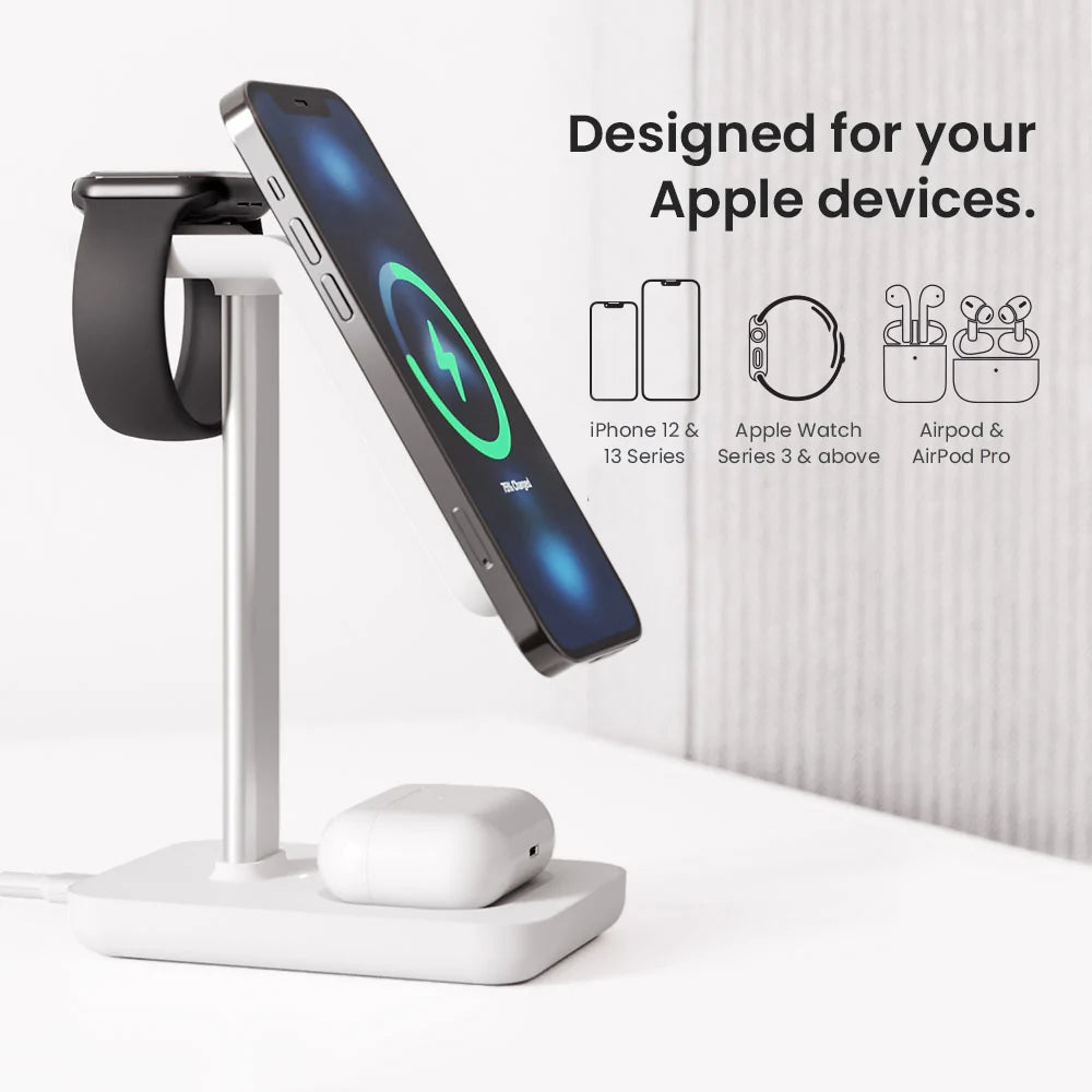 3 in 1 Wireless Charging Station Suitable for iPhone