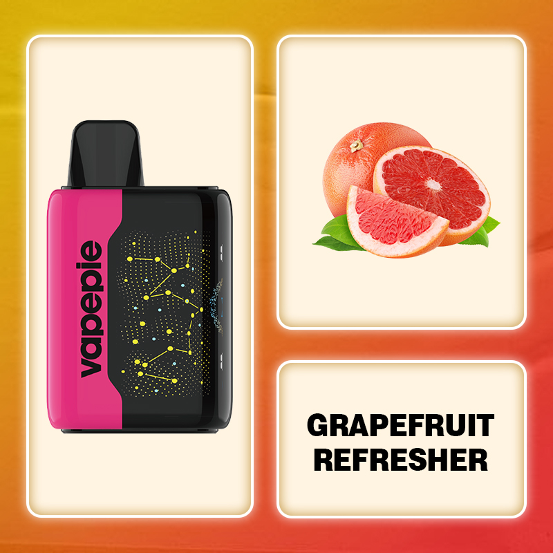 💥Akcia 1+1 ZADARMO!🔥Grapefruit Refresher & VAPEPIE 25000 PUFFS - Star Sky Curved Screen