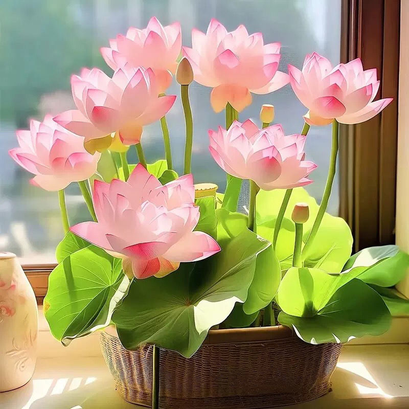 30 Samen🌸💎 SELTENE ART | 7-Tage-Keimung 🌱 2+1 GRATIS! – Nur heute! Bonsai-Schalen-Lotus-Samen